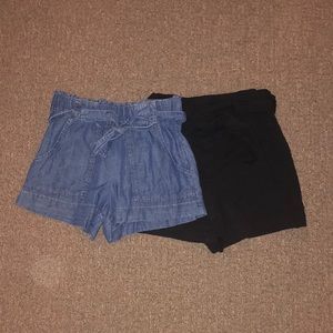 Two super cute tie shorts!